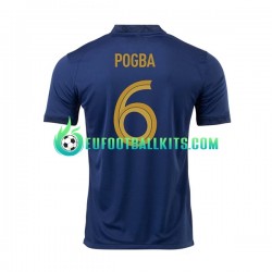 France Pogba 6 Home Football Shirts World Cup 2022 Men LS