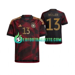 Germany Thomas Muller 13 Away Football Shirts World Cup 2022 Men LS