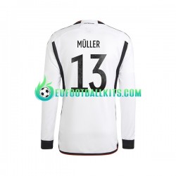 Germany Thomas Muller 13 Home Football Shirts World Cup 2022 Men SS