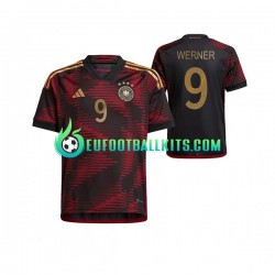 Germany Timo Werner 9 Away Football Shirts World Cup 2022 Men LS