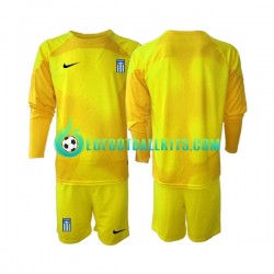 Greece Goalkeeper Home Football Shirts 2023 Kids SS