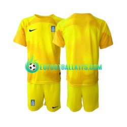 Greece Goalkeeper Home Football Shirts 2023 Kids LS
