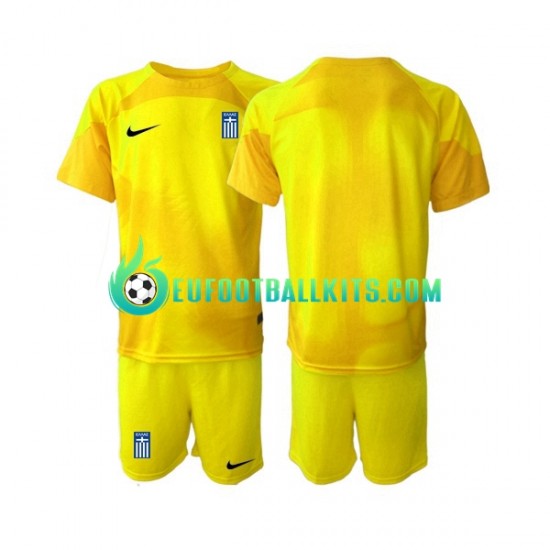 Greece Goalkeeper Home Football Shirts 2023 Kids LS