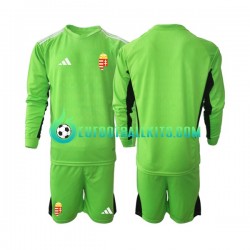 Hungary Goalkeeper Home Football Shirts 2022 Kids SS