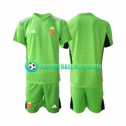 Hungary Goalkeeper Home Football Shirts 2022 Kids LS