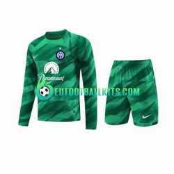 Inter Milan Goalkeeper Away Football Shirts 2023-2024 Kids SS