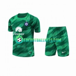 Inter Milan Goalkeeper Away Football Shirts 2023-2024 Kids LS