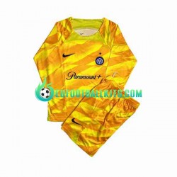 Inter Milan Goalkeeper Home Football Shirts 2023-2024 Kids SS