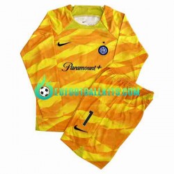 Inter Milan Goalkeeper Sommer 1 Home Football Shirts 2023-2024 Kids SS