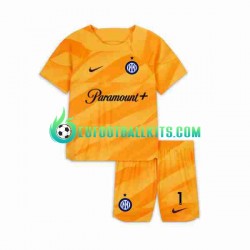 Inter Milan Goalkeeper Sommer 1 Home Football Shirts 2023-2024 Kids LS