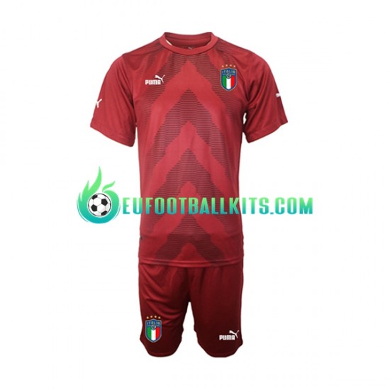 Italy Goalkeeper Away Football Shirts 2022-2023 Kids LS