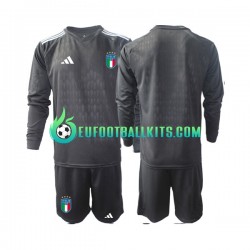 Italy Goalkeeper Away Football Shirts 2023 Kids SS