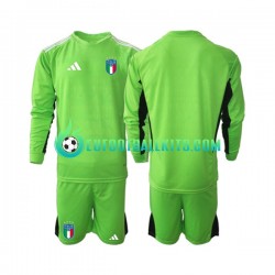 Italy Goalkeeper Home Football Shirts 2023 Kids SS