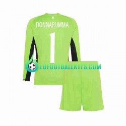 Italy Goalkeeper Donnarumma 1 Home Football Shirts 2023 Kids SS