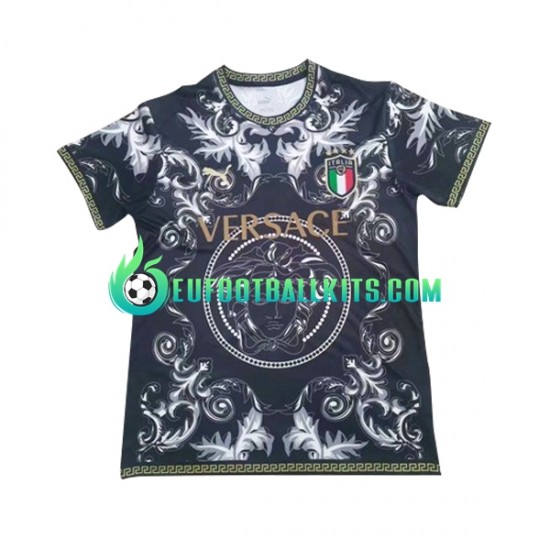 Italy Versace Football Shirts Blackcolor 2023-2024 Men LS