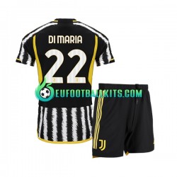 Juventus Angel Di Maria 22 Home Football Shirts 2023-2024 Kids LS