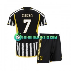 Juventus Federico Chiesa 7 Home Football Shirts 2023-2024 Kids LS