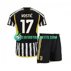 Juventus Filip Kostic 17 Home Football Shirts 2023-2024 Kids LS