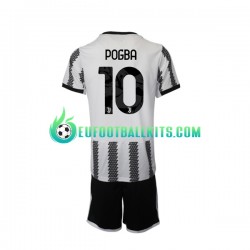Juventus Pogba 10 Home Football Shirts 2022-2023 Kids LS