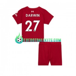 Liverpool Darwin Nunez 27 Home Football Shirts 2022-2023 Kids LS