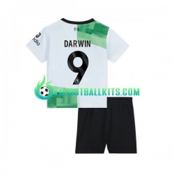 Liverpool Darwin Nunez 9 Away Football Shirts 2023-2024 Kids LS