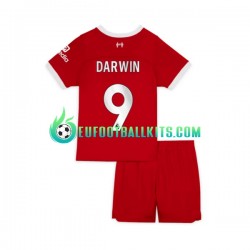Liverpool Darwin Nunez 9 Home Football Shirts 2023-2024 Kids LS