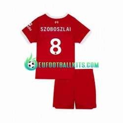 Liverpool Dominik Szoboszlai 8 Home Football Shirts 2023 Kids LS