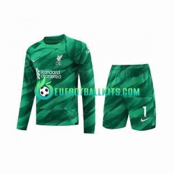 Liverpool Goalkeeper A.Becker 1 Home Football Shirts 2023-2024 Kids SS