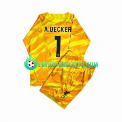 Liverpool Goalkeeper A.Becker 1 Third Football Shirts 2023-2024 Kids SS