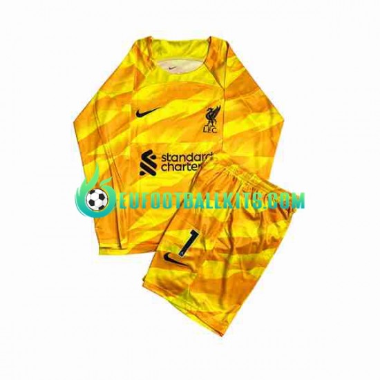 Liverpool Goalkeeper A.Becker 1 Third Football Shirts 2023-2024 Kids SS