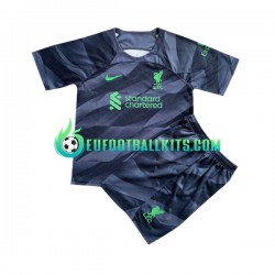Liverpool Goalkeeper Away Football Shirts 2023-2024 Kids LS
