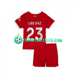 Liverpool Luis Diaz 23 Home Football Shirts 2023-2024 Kids LS