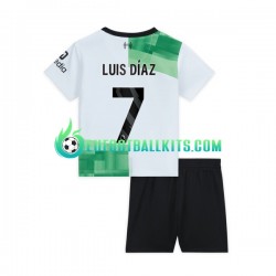 Liverpool Luis Diaz 7 Away Football Shirts 2023-2024 Kids LS