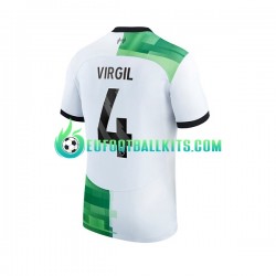 Liverpool Virgil van Dijk 4 Away Football Shirts 2023-2024 Men LS