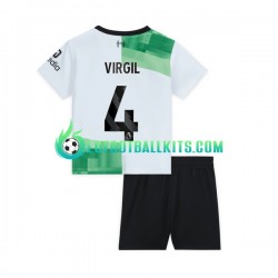 Liverpool Virgil van Dijk 4 Away Football Shirts 2023-2024 Kids LS