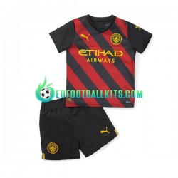 Manchester City Away Football Shirts 2022-2023 Kids LS