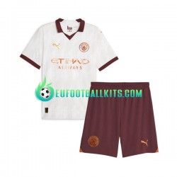 Manchester City Away Football Shirts 2023-2024 Kids LS