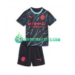Manchester City Third Football Shirts 2023-2024 Kids LS