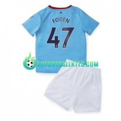 Manchester City Foden 47 Home Football Shirts 2022-2023 Kids LS