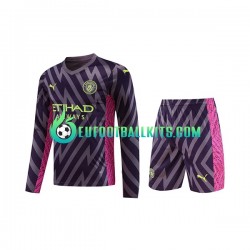 Manchester City Goalkeeper Away Football Shirts 2023-2024 Kids SS