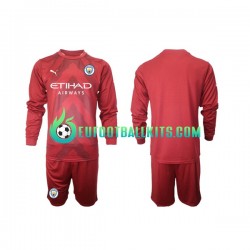 Manchester City Goalkeeper Home Football Shirts 2022-2023 Kids SS
