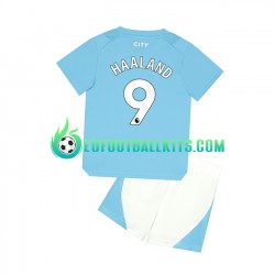 Manchester City Haaland 9 Home Football Shirts 2023-2024 Kids LS