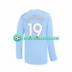 Manchester City J. ALVAREZ 19 Home Football Shirts 2023-2024 Men SS