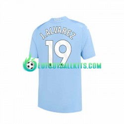 Manchester City J. ALVAREZ 19 Home Football Shirts 2023-2024 Men LS