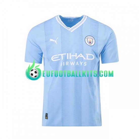 Manchester City J. ALVAREZ 19 Home Football Shirts 2023-2024 Men LS