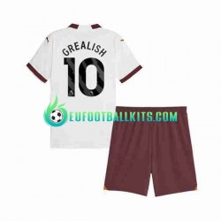 Manchester City Jack Grealish 10 Away Football Shirts 2023-2024 Kids LS