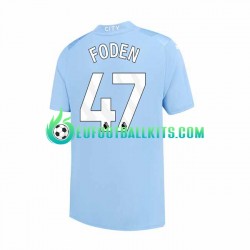 Manchester City Phil Foden 47 Home Football Shirts 2023-2024 Men LS