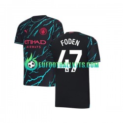 Manchester City Phil Foden 47 Third Football Shirts 2023-2024 Men LS