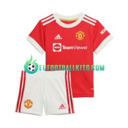 Manchester United Home Football Shirts 2021-2022 Kids LS