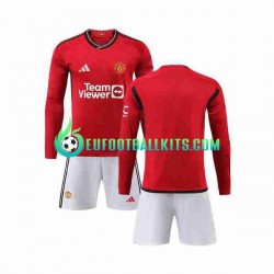 Manchester United Home Football Shirts 2023-2024 Kids SS